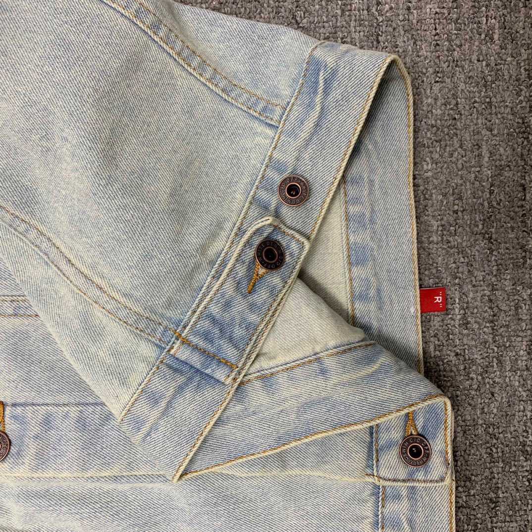 Off-White Denim Oversized Denim Temperature Jacket - DesignerGu