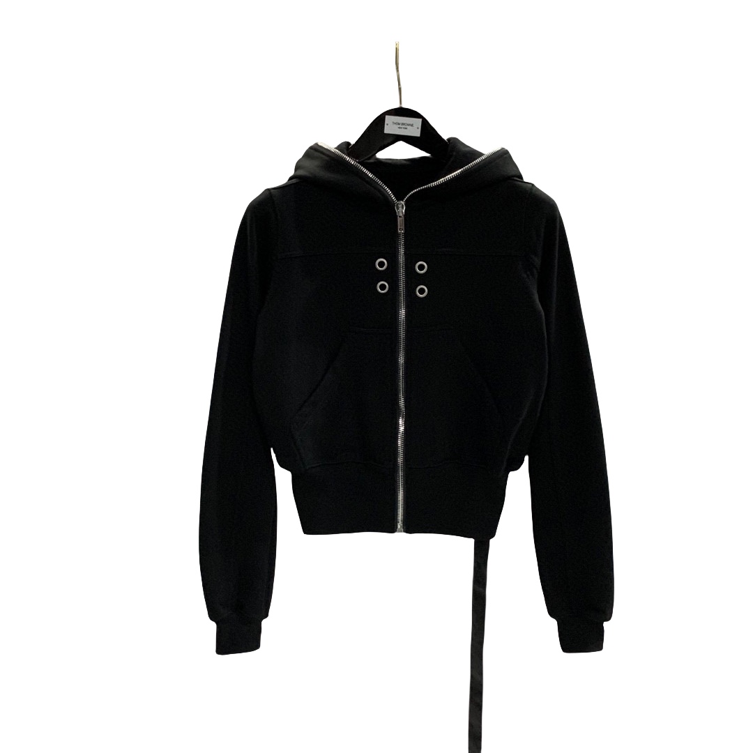 Rick Owens Eyelet-detail Zip-up Hoodie - DesignerGu