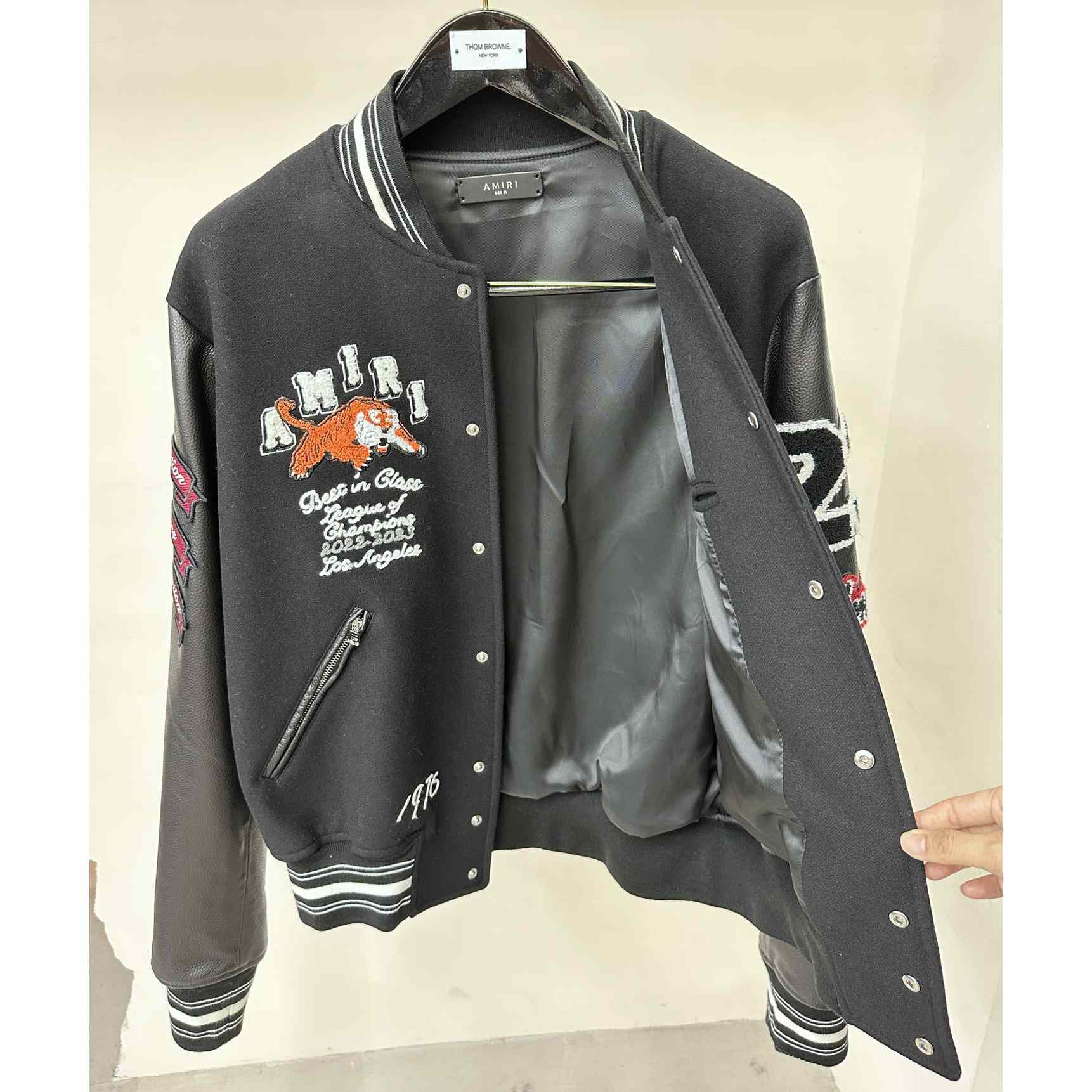 Amiri Bones Varsity Jacket - DesignerGu