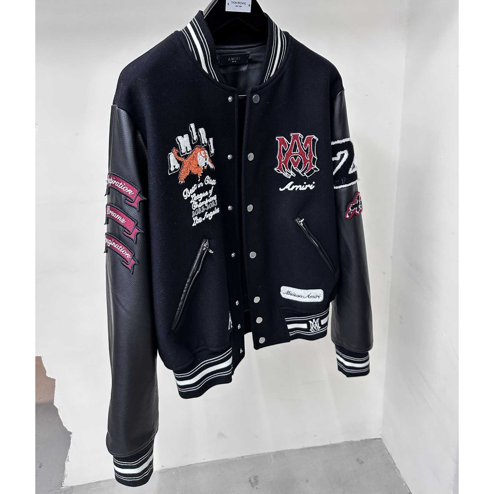 Amiri Bones Varsity Jacket - DesignerGu