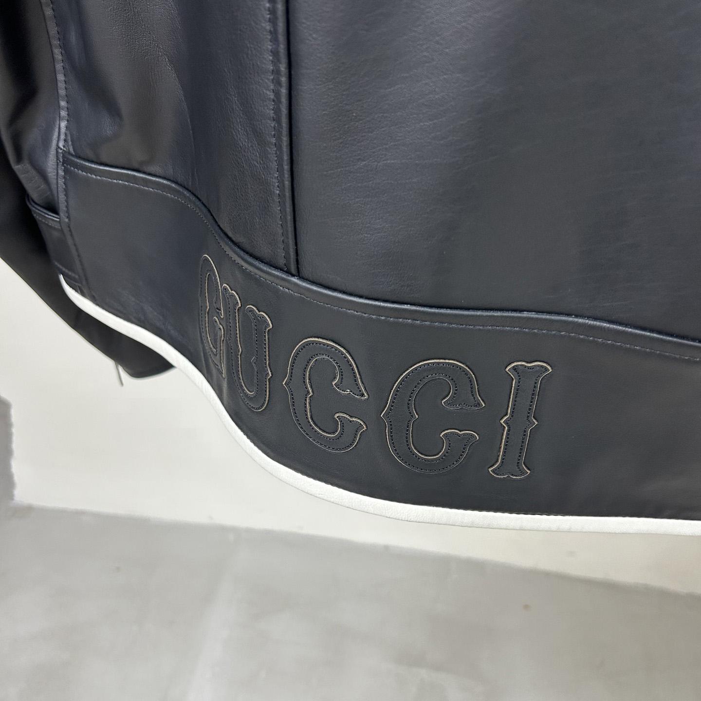 Gucci Leather Jacket - DesignerGu