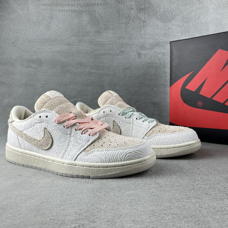 Chris Paul x Air Jordan 1 Low "Give Them Flowers" Sneaker   FZ0455-200 - DesignerGu