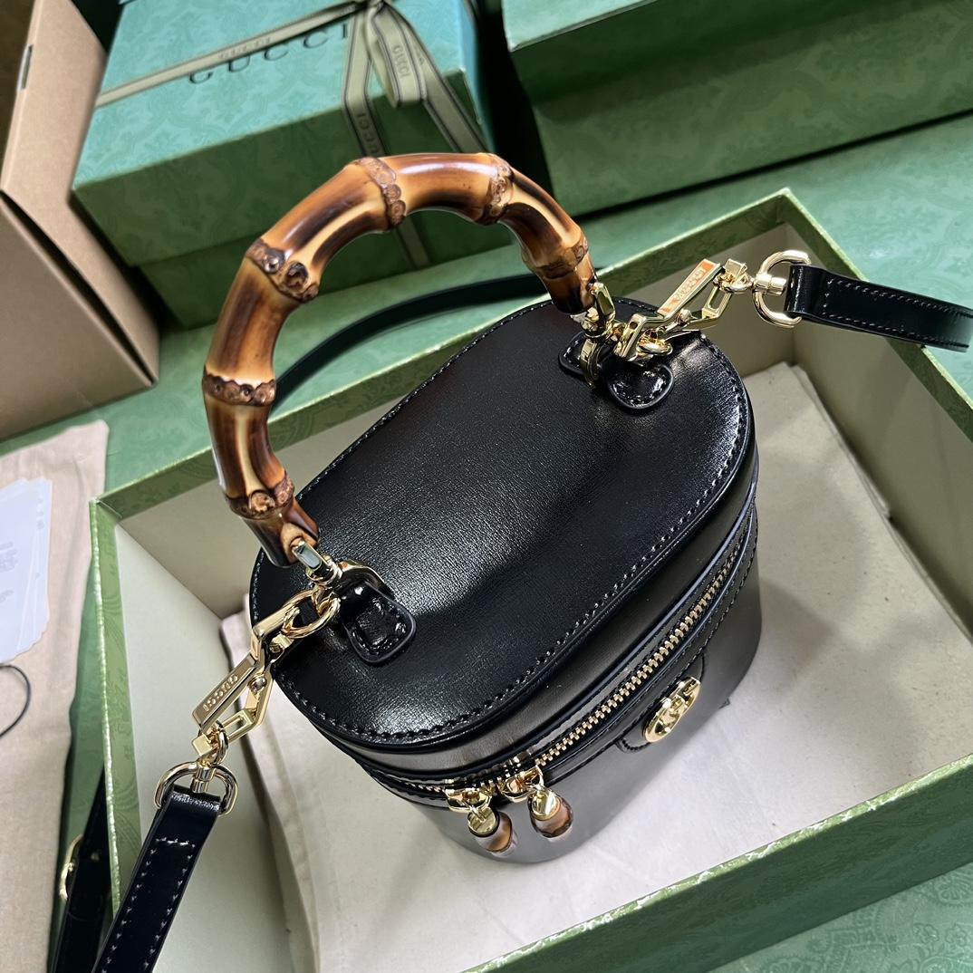 Gucci Mini Bamboo Shoulder Bag (15.5x 13.5x 4cm) - DesignerGu