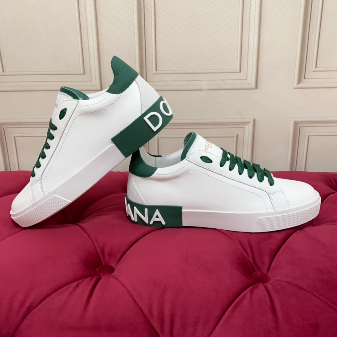 Dolce & Gabbana Calfskin Portofino Sneakers - DesignerGu