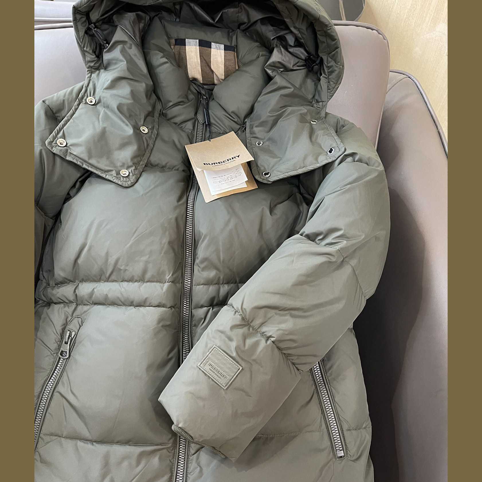 Burberry Hooded Down Jacket - DesignerGu