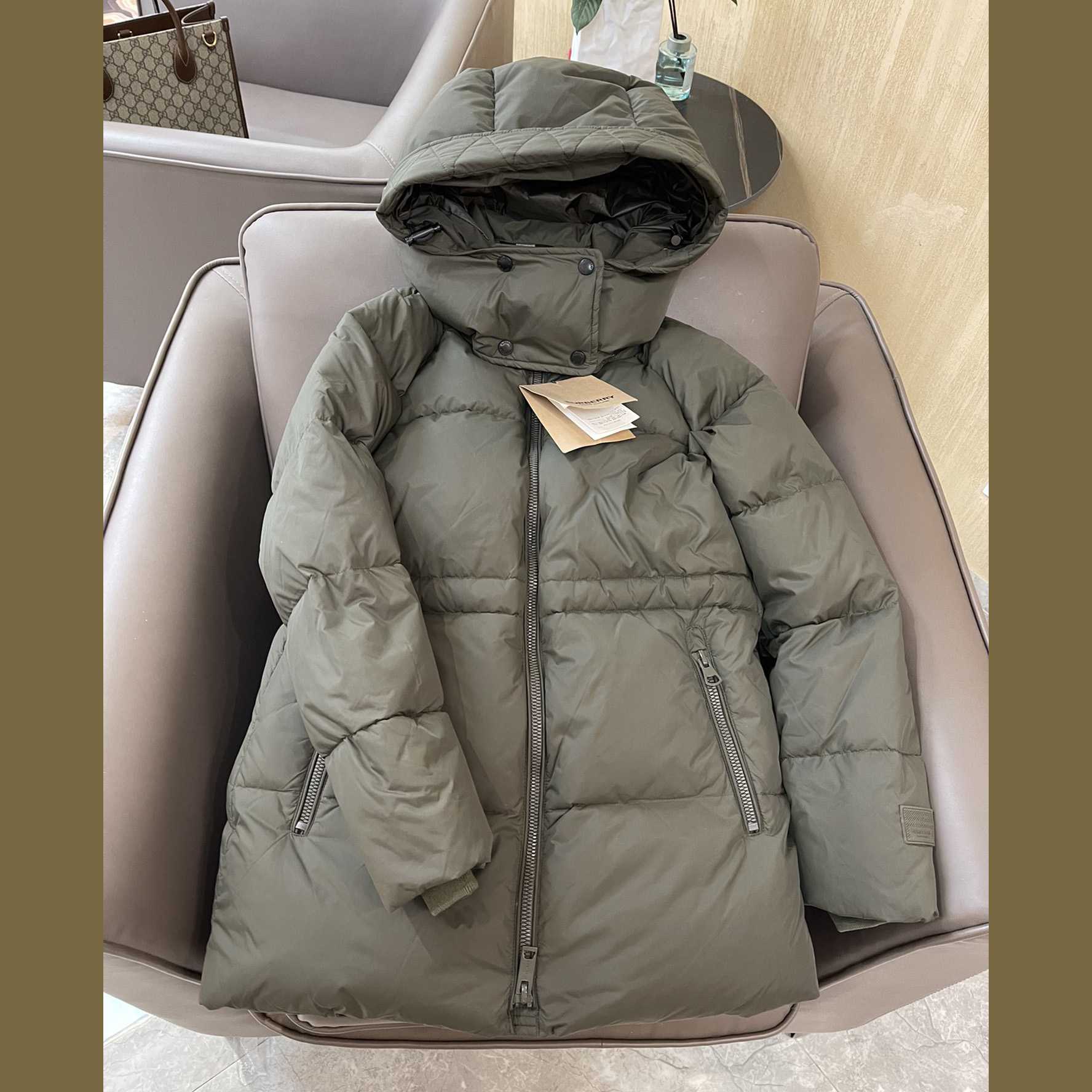 Burberry Hooded Down Jacket - DesignerGu