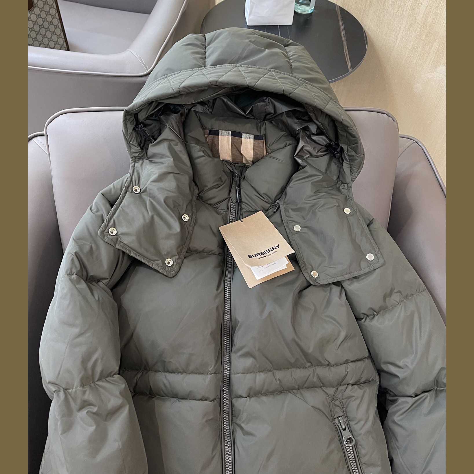 Burberry Hooded Down Jacket - DesignerGu