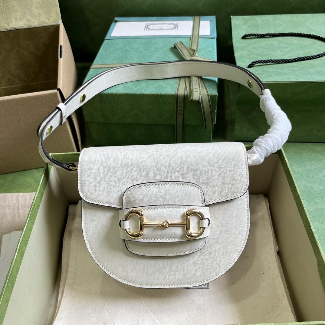 Gucci Horsebit 1955 Mini Rounded Bag (20x 13x 6cm) - DesignerGu