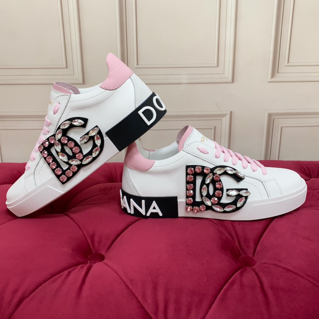 Dolce & Gabbana Calfskin Portofino Sneakers - DesignerGu