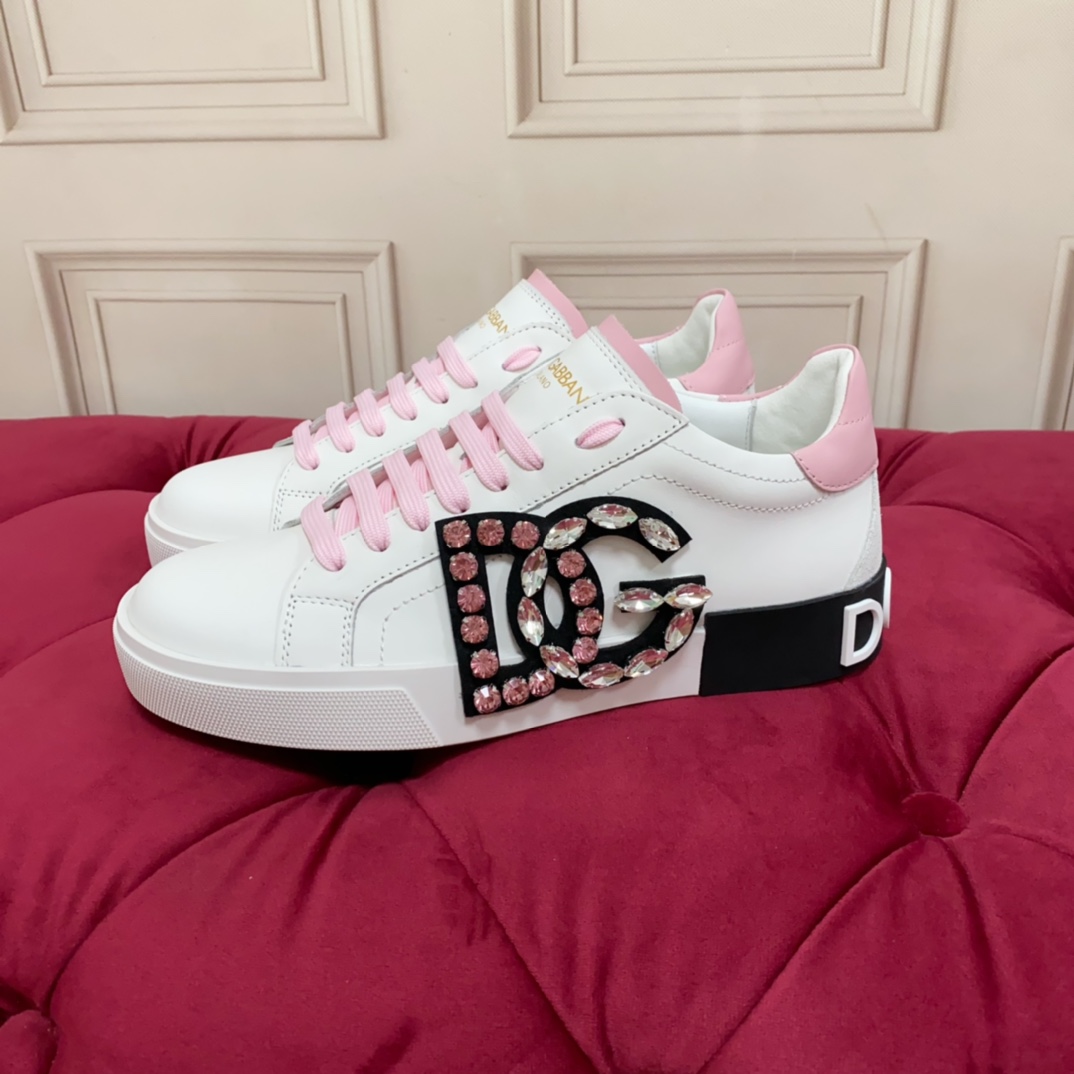 Dolce & Gabbana Calfskin Portofino Sneakers - DesignerGu