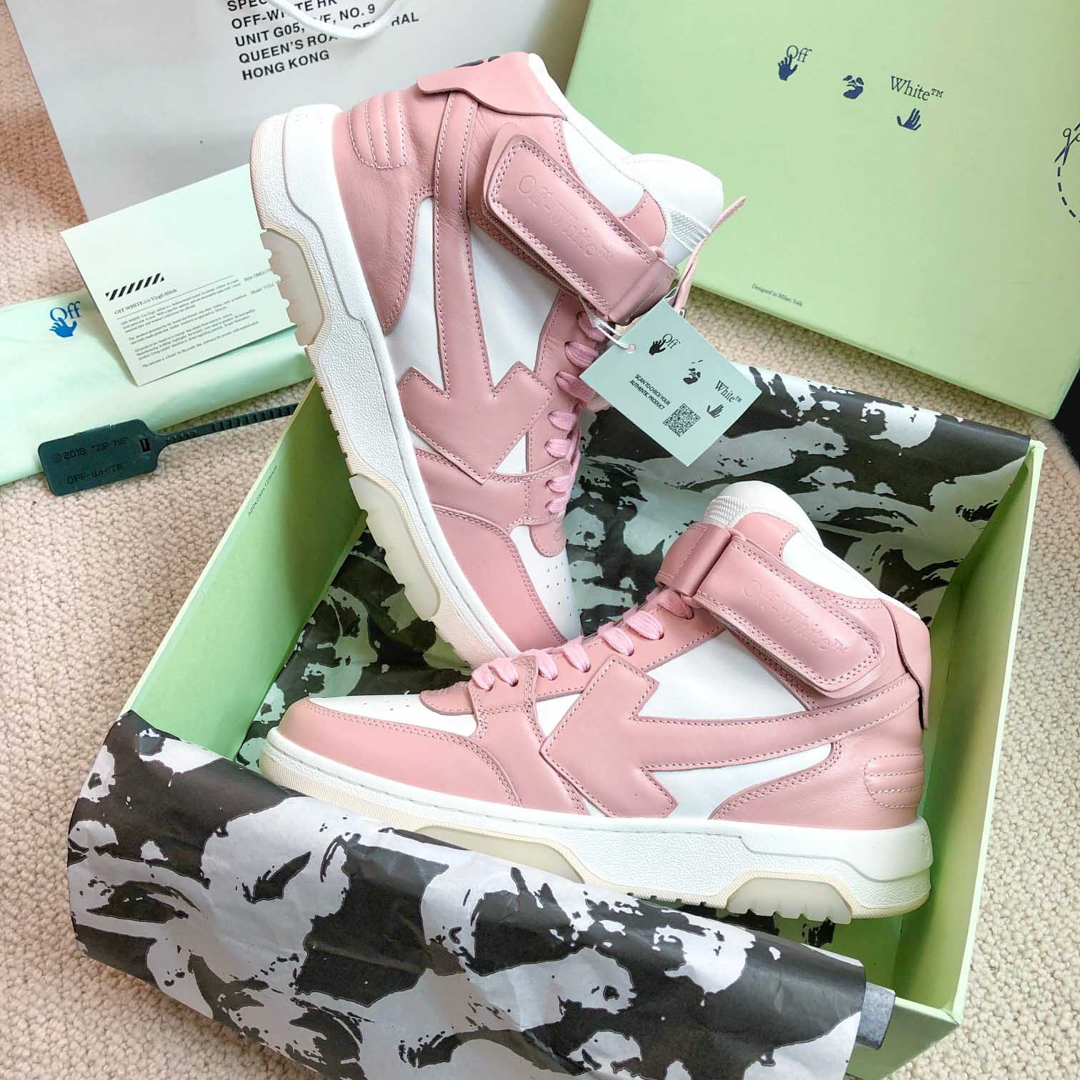 Off White Out Of Office Mid Top Sneaker - DesignerGu