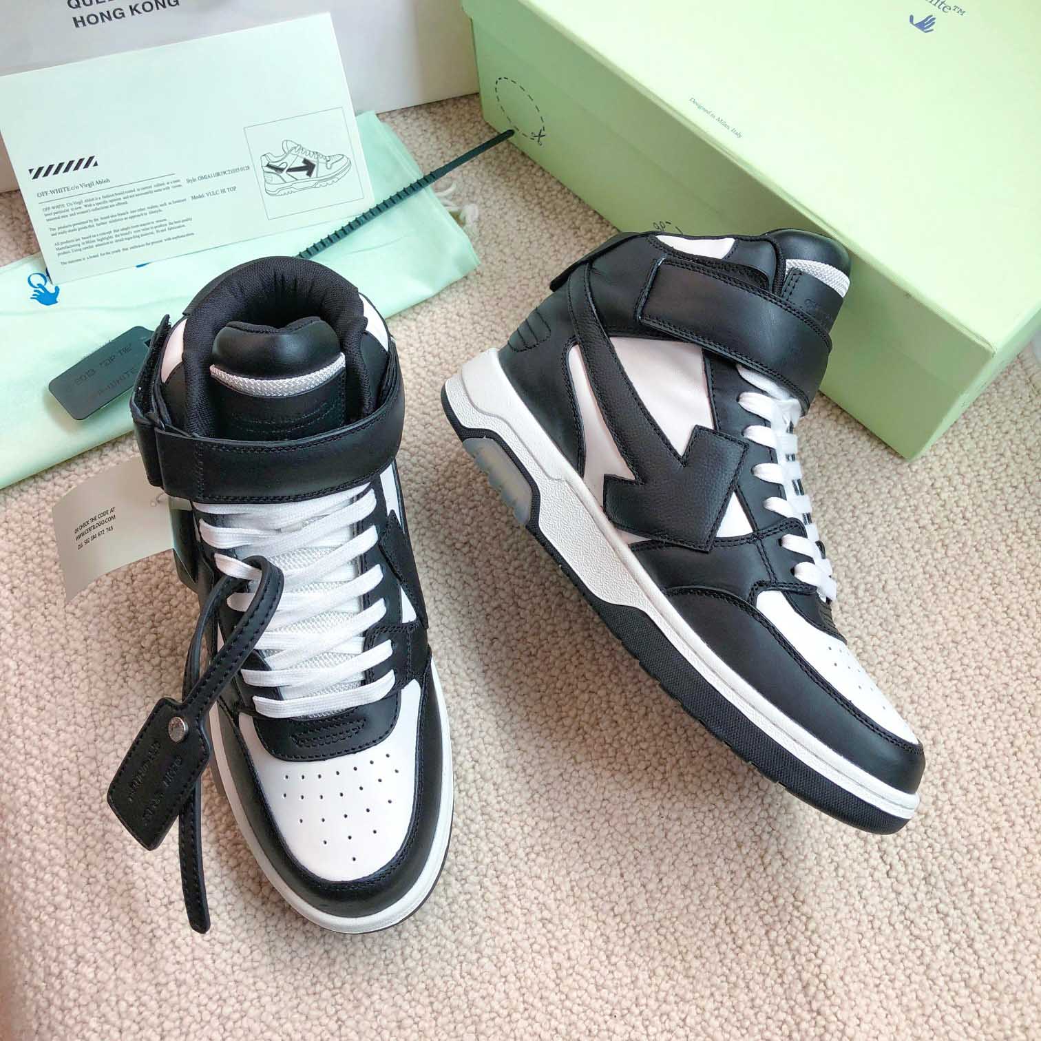 Off White Out Of Office Mid Top Sneaker - DesignerGu