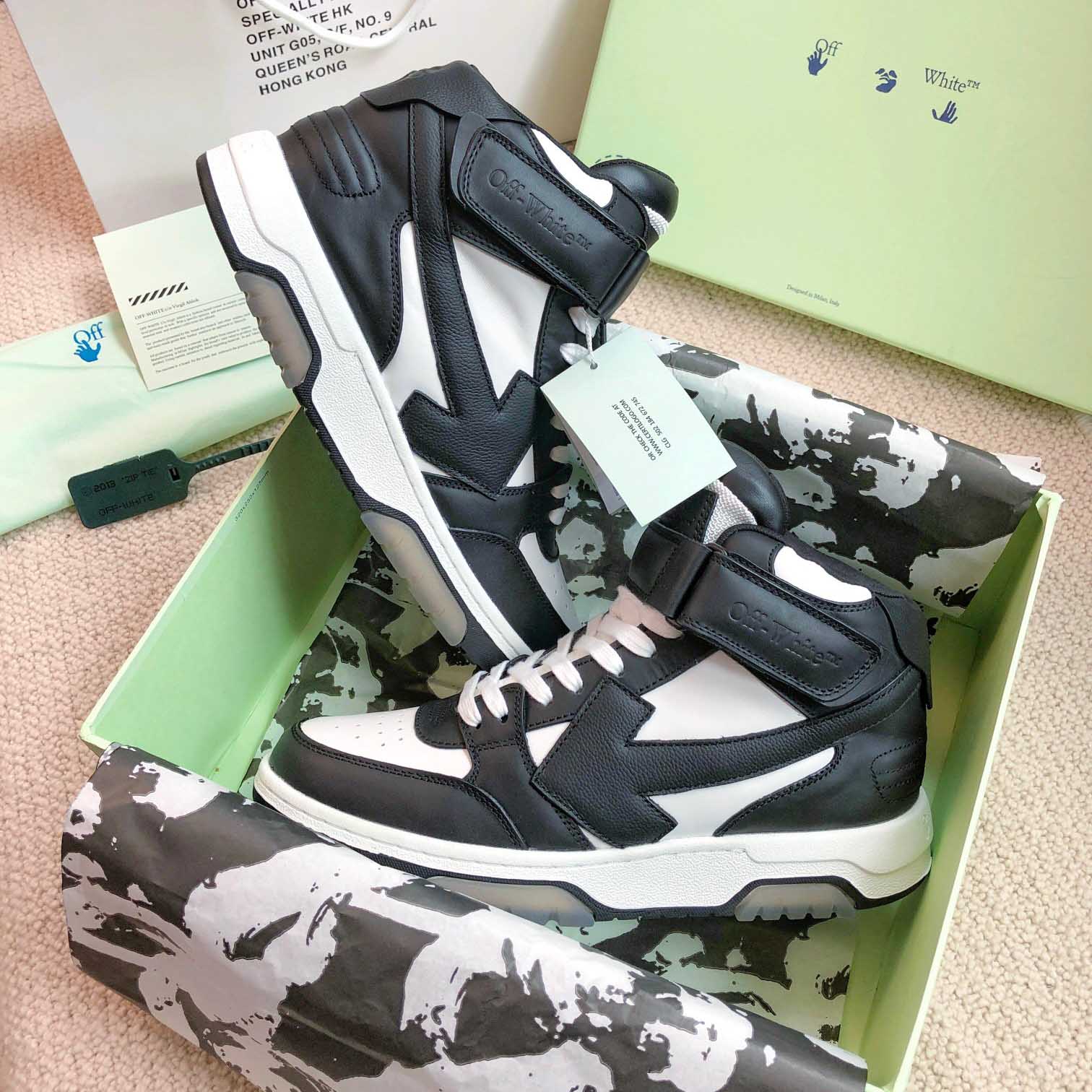 Off White Out Of Office Mid Top Sneaker - DesignerGu