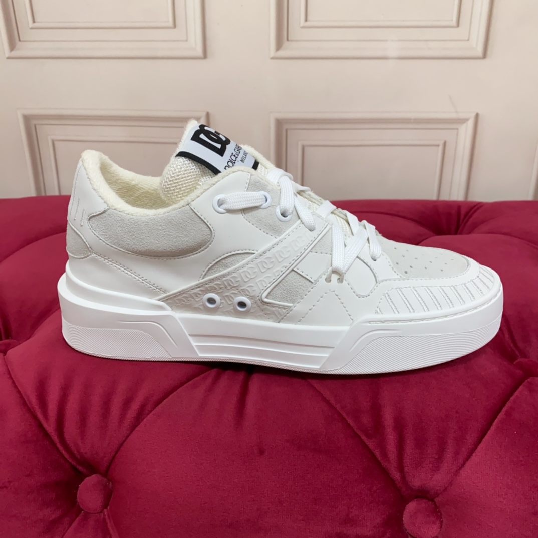 Dolce & Gabbana Mixed-material New Roma Sneakers - DesignerGu