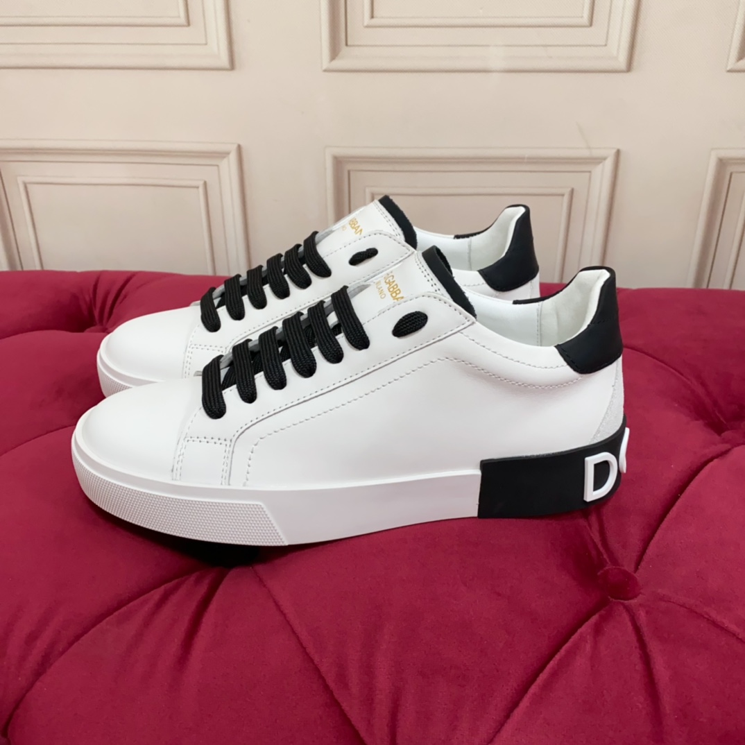 Dolce & Gabbana Calfskin Portofino Sneakers - DesignerGu