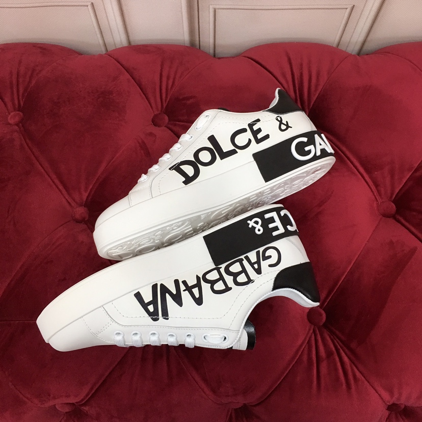 Dolce & Gabbana White Portofino Stars Sneakers - DesignerGu