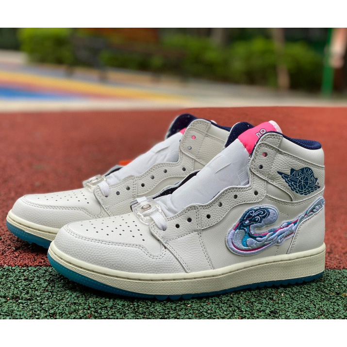 Michelle Wie West x Jordan Air Jordan 1 High Gof "Pebble Beach" Sneaker   FV3565-100 - DesignerGu