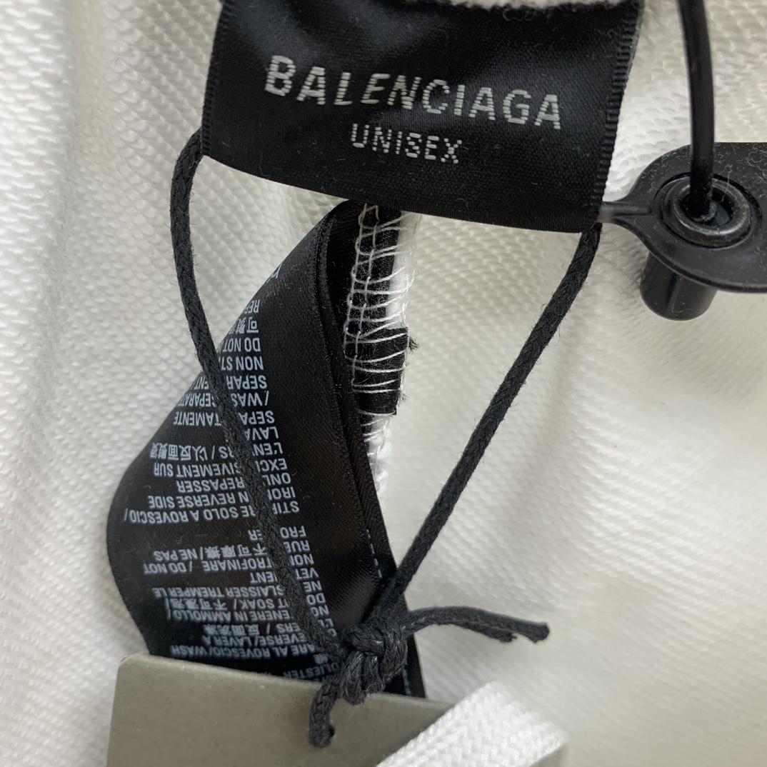 Balenciaga Top League Baggy Sweatpants In White - DesignerGu