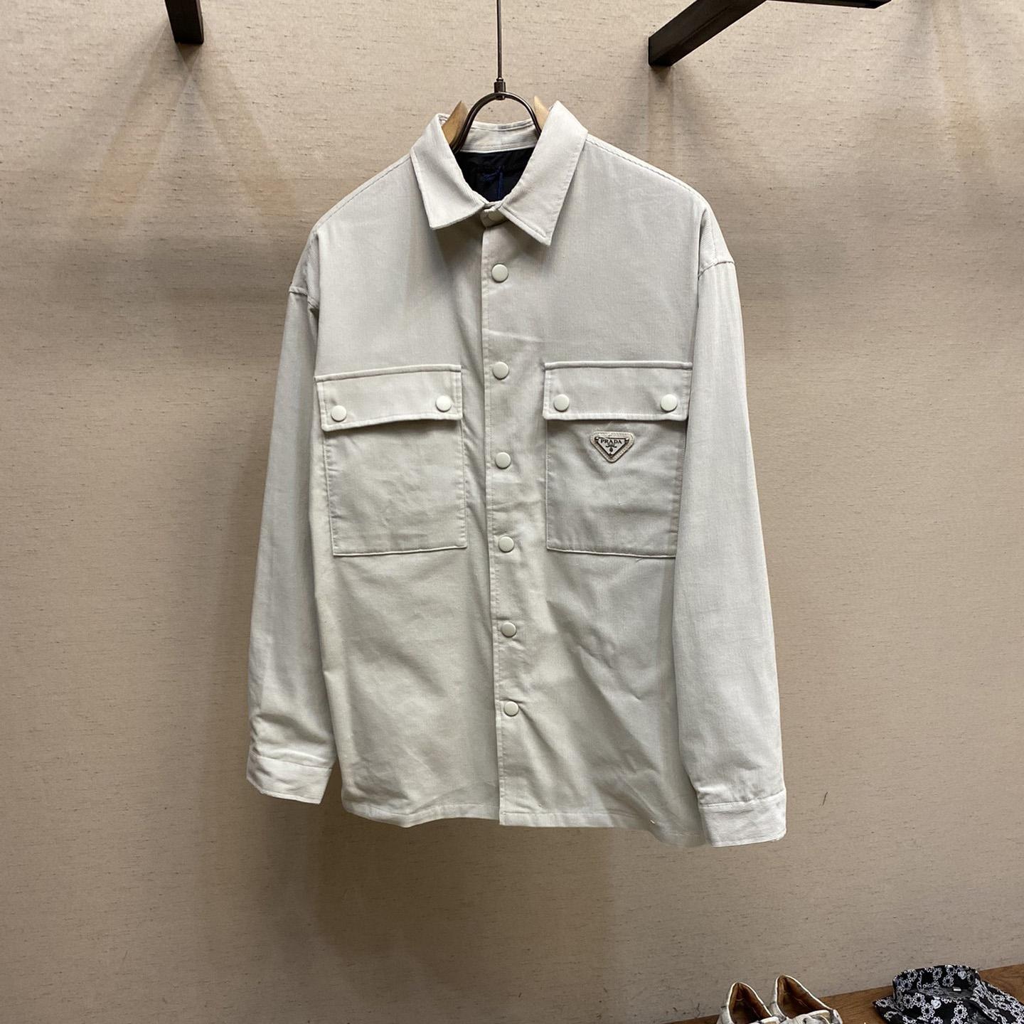 Prada Pinwale Corduroy Shirt - DesignerGu