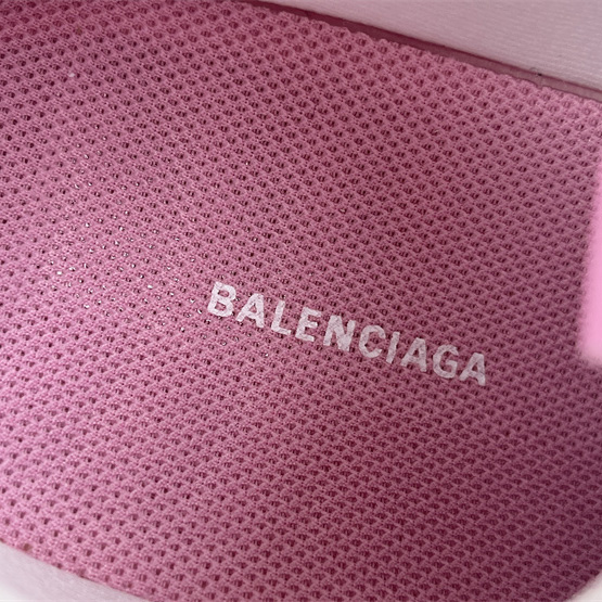 Balenciaga Track Sneaker In Pink Mesh And Suede-like Fabric - DesignerGu