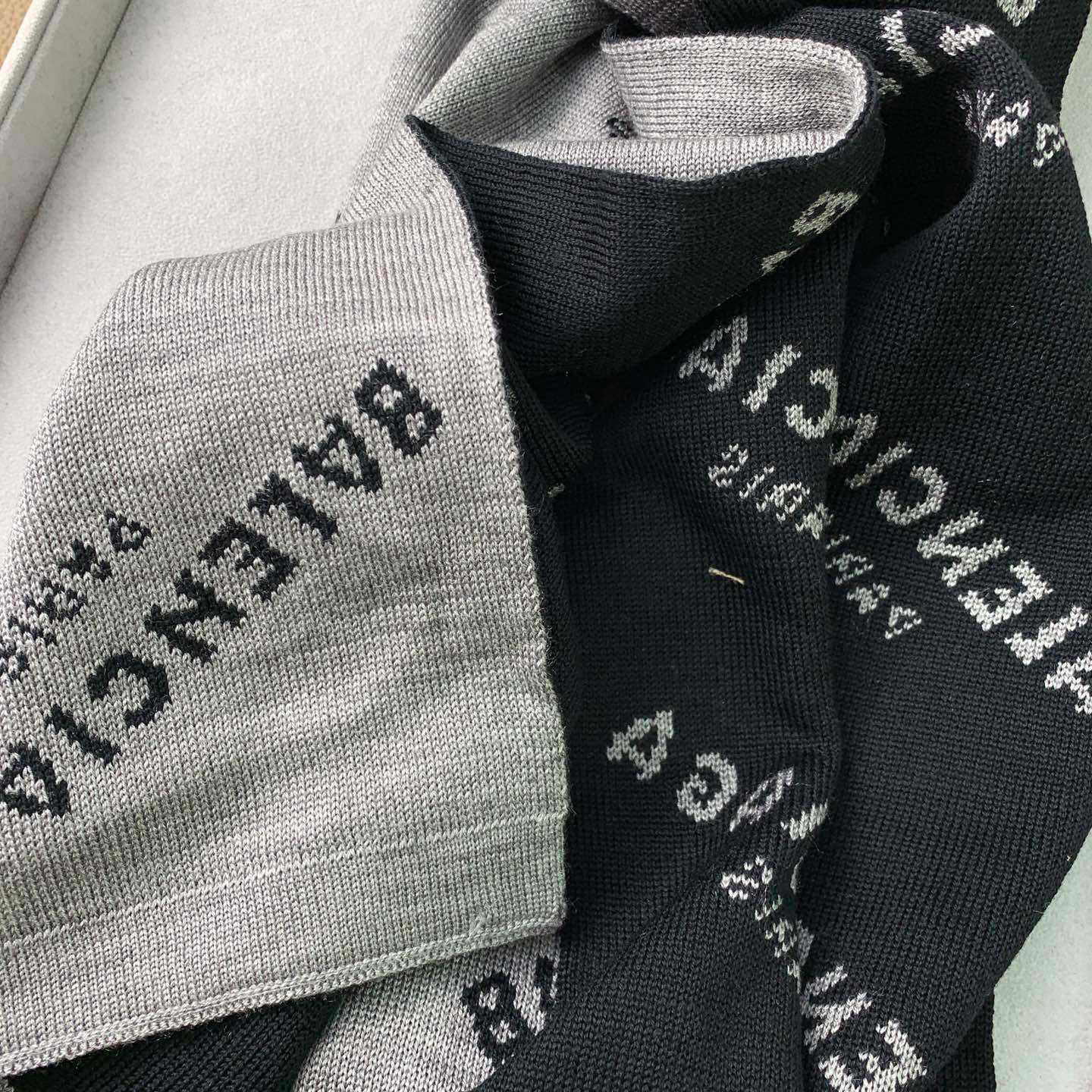 Balenciaga Allover Logo Scarf - DesignerGu