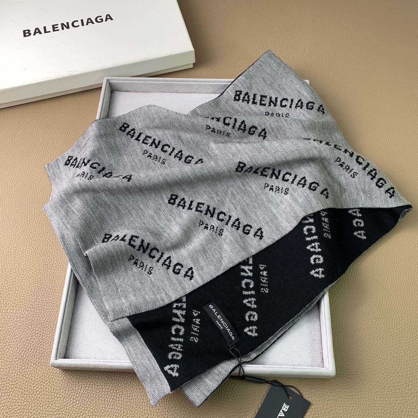 Balenciaga Allover Logo Scarf - DesignerGu