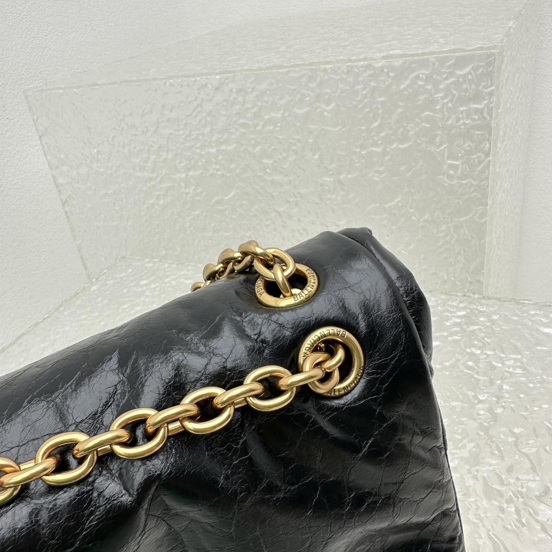 Balenciaga Monaco Small Chain Bag In Black - DesignerGu