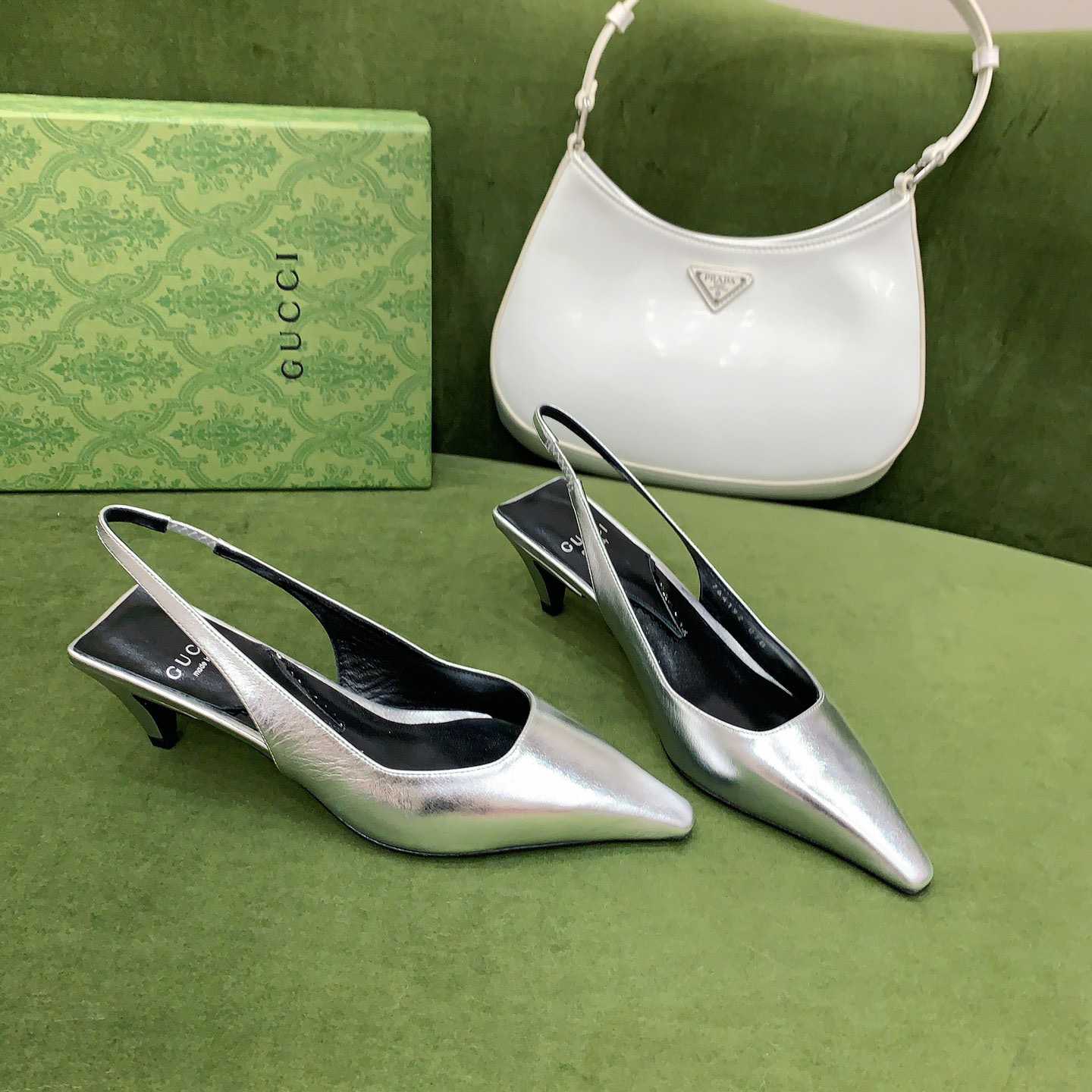 Gucci Women's Slingback Pump - DesignerGu