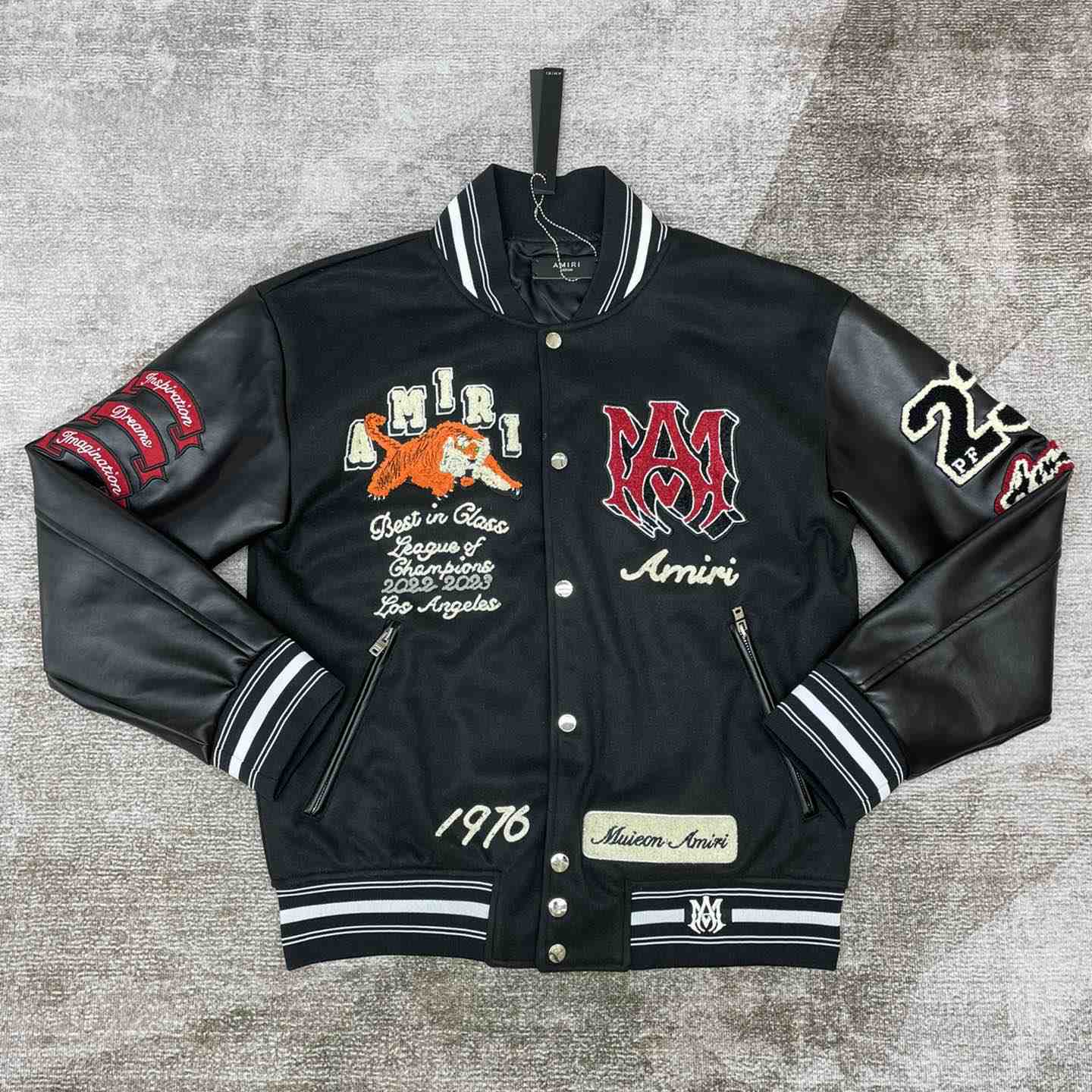 Amiri Bones Varsity Jacket - DesignerGu