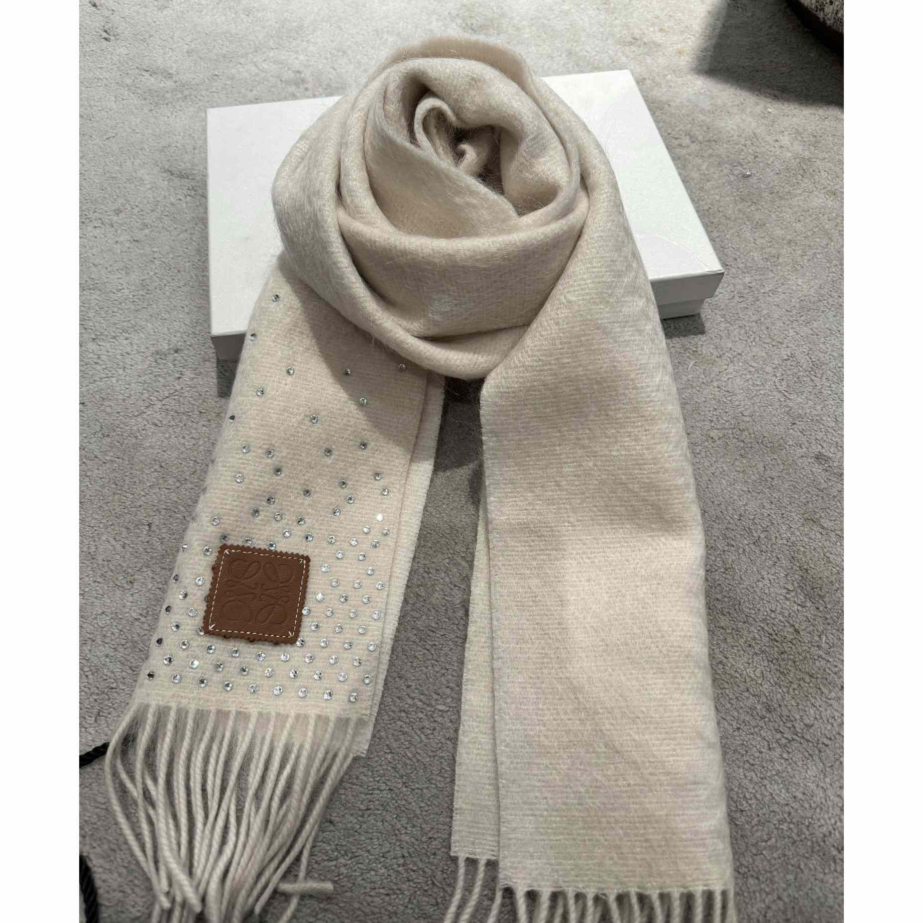 Loewe Scarf In Mohair And Wool - DesignerGu