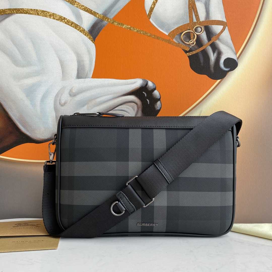 Burberry Leather Rambler Bag - DesignerGu