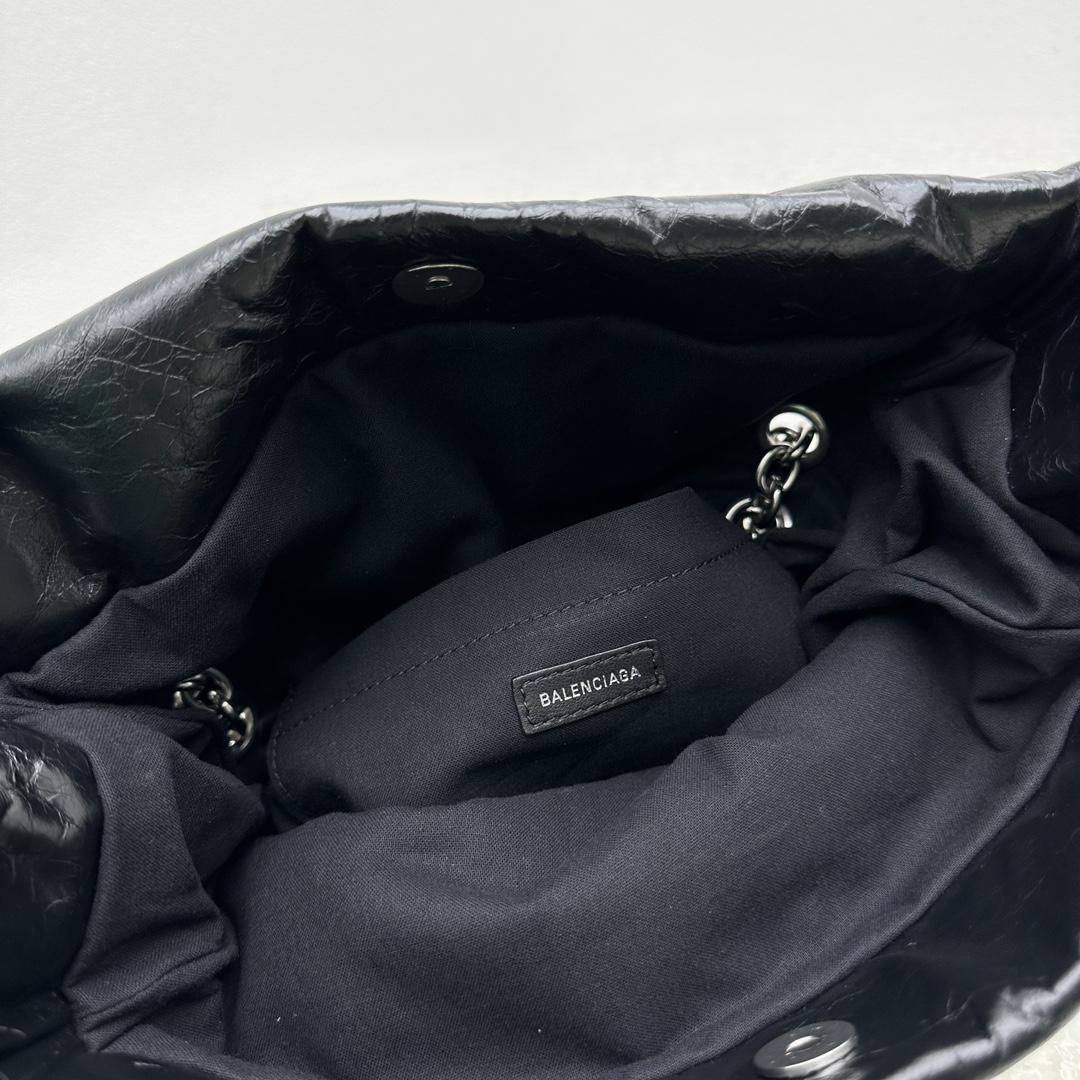 Balenciaga Monaco Small Chain Bag In Black - DesignerGu