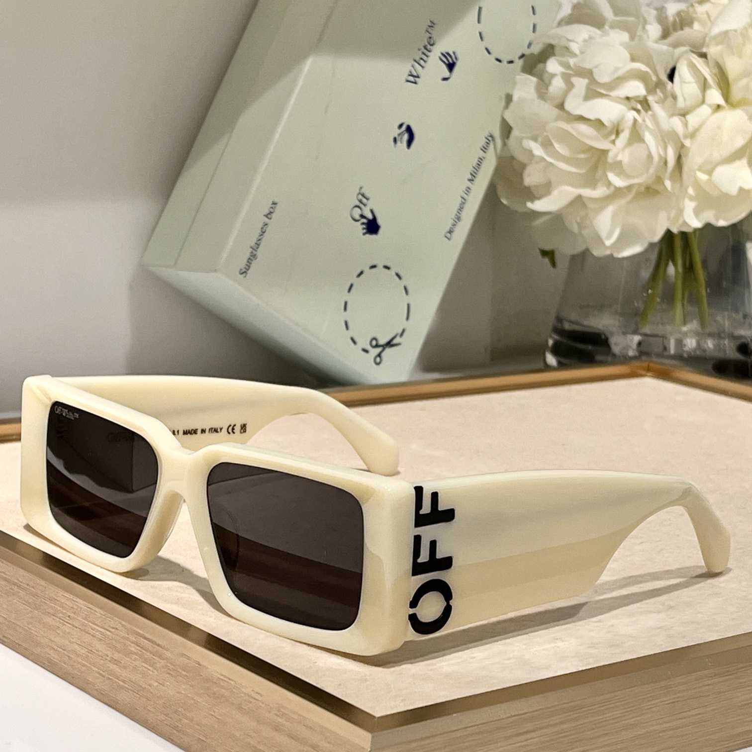 Off White Milano Square-Frame Acetate Sunglasses    OERI097 - DesignerGu