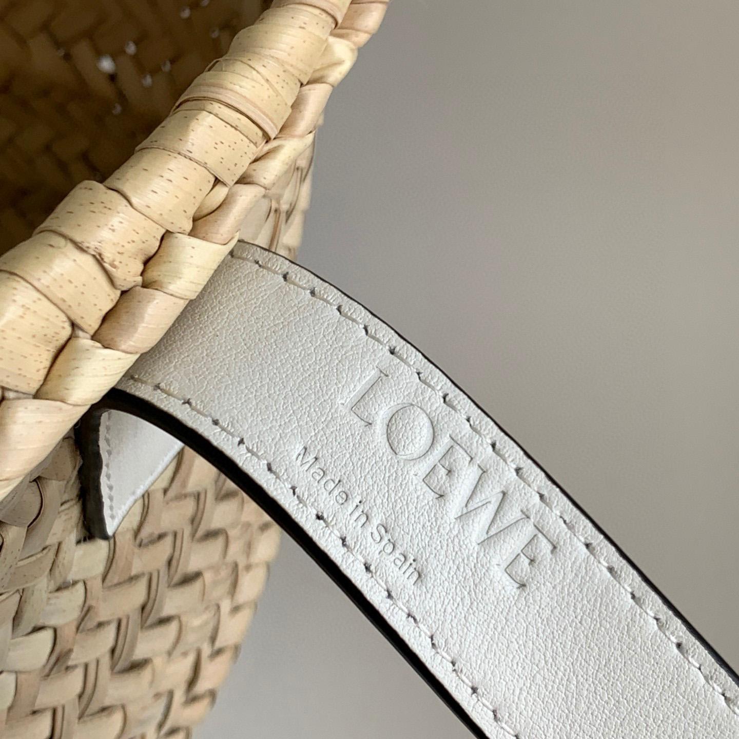 Loewe Leather Logo Basket - DesignerGu