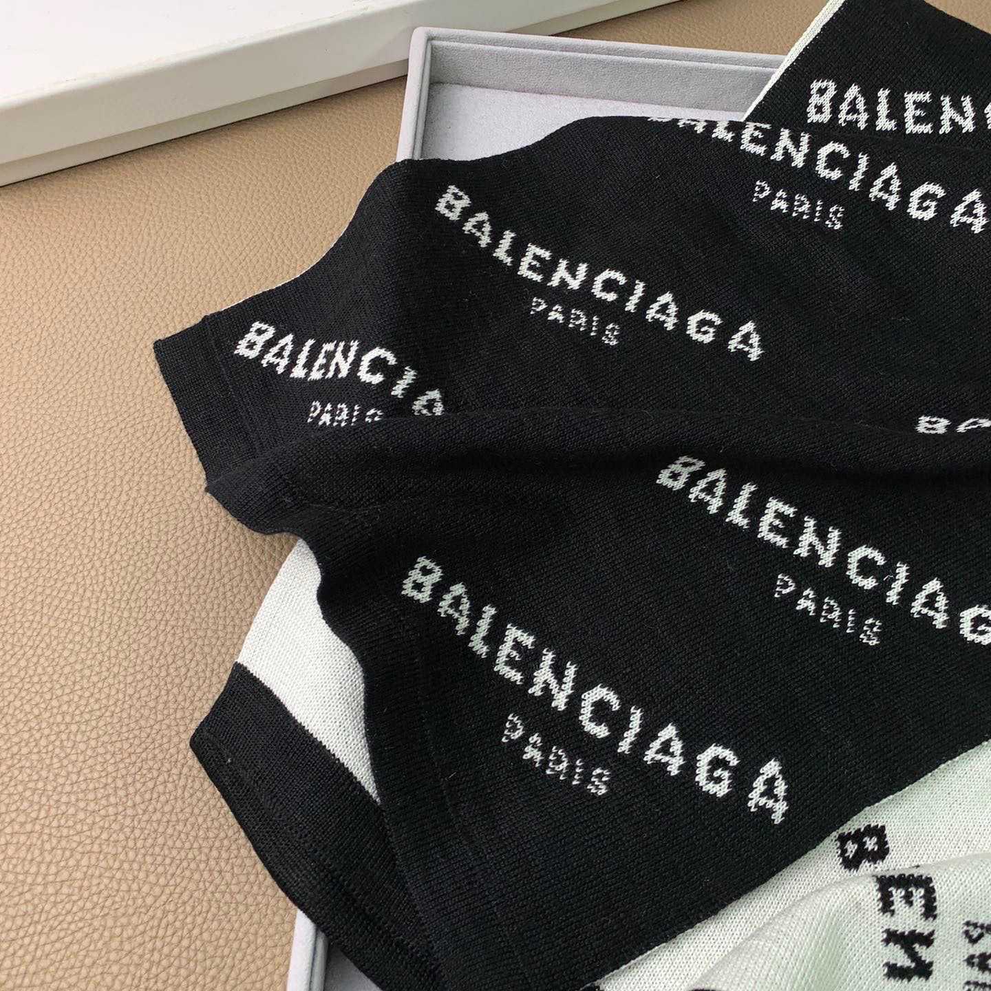 Balenciaga Allover Logo Scarf - DesignerGu