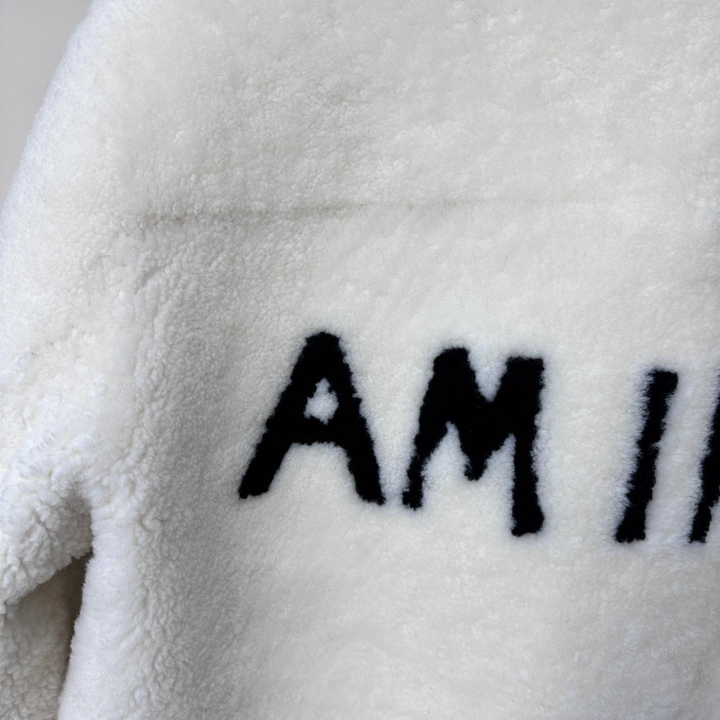 Amiri Logo-print Shearling Jacket - DesignerGu