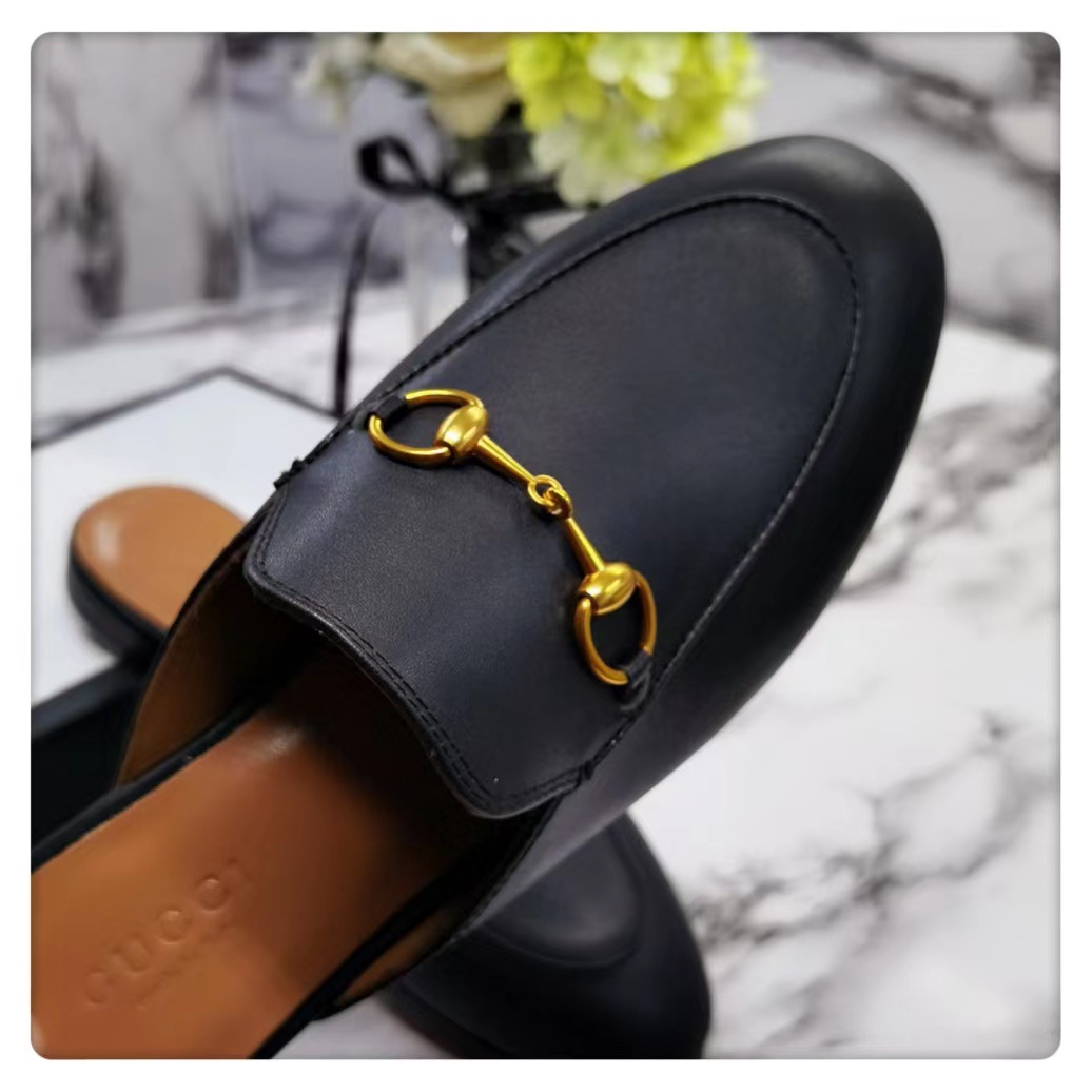 Gucci Princetown Leather Slipper - DesignerGu