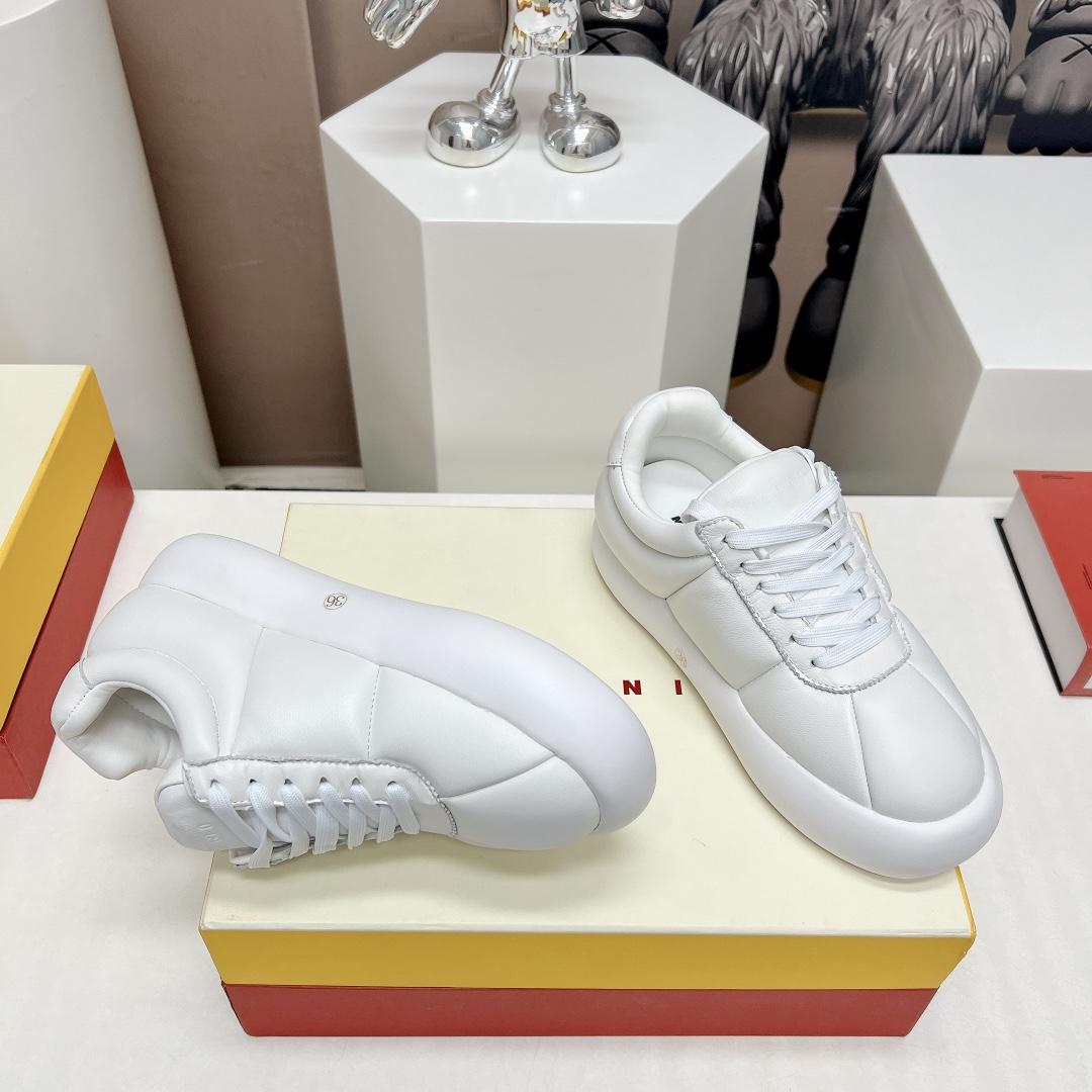 Marni White Leather Bigfoot 2.0 Sneaker - DesignerGu