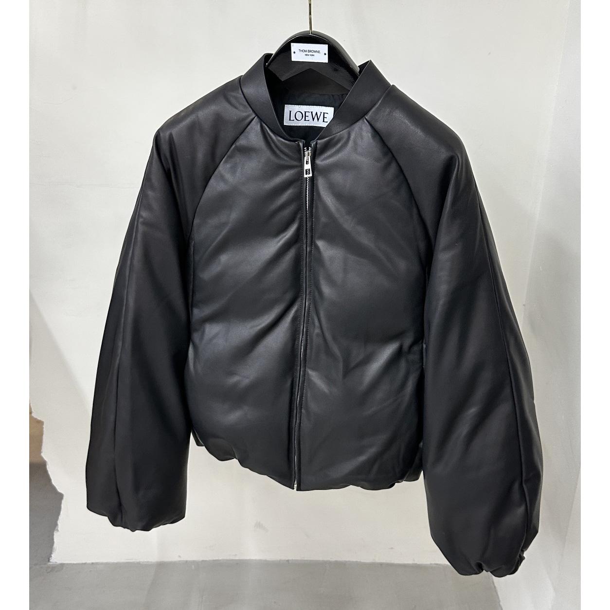 Loewe Padded Bomber Jacket In Nappa Lambskin - DesignerGu