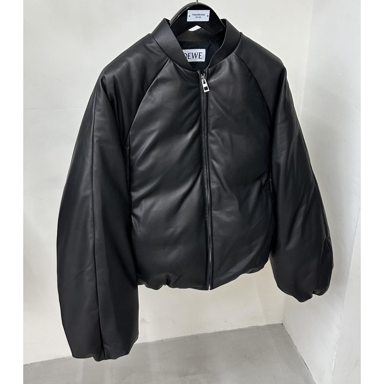 Loewe Padded Bomber Jacket In Nappa Lambskin - DesignerGu