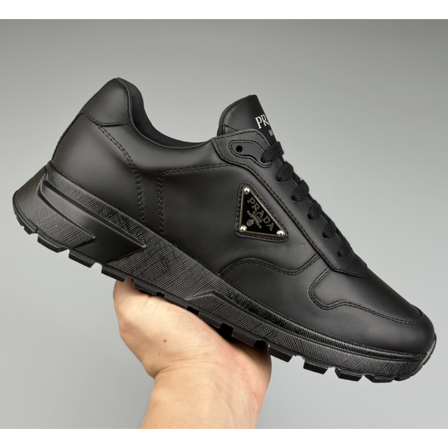 Prada Leather Sneakers - DesignerGu