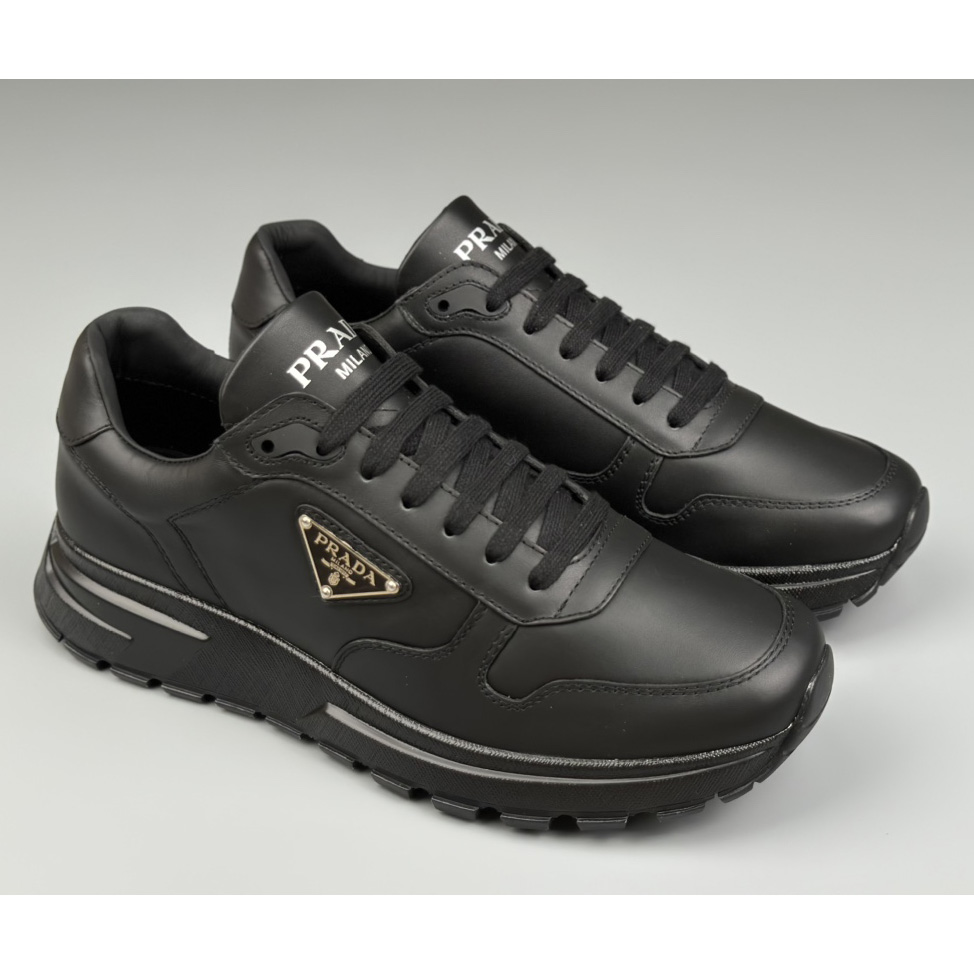 Prada Leather Sneakers - DesignerGu