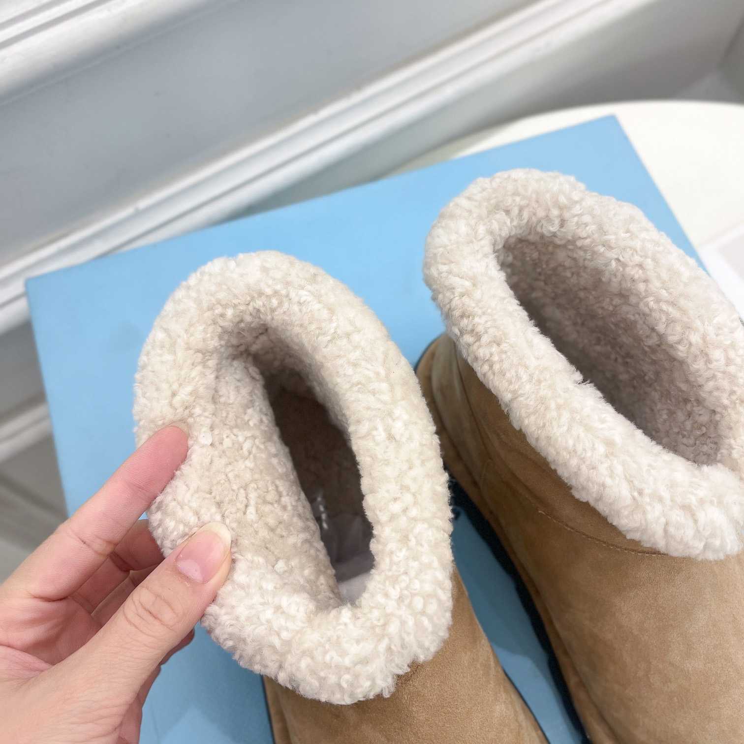 Prada Shearling Booties - DesignerGu