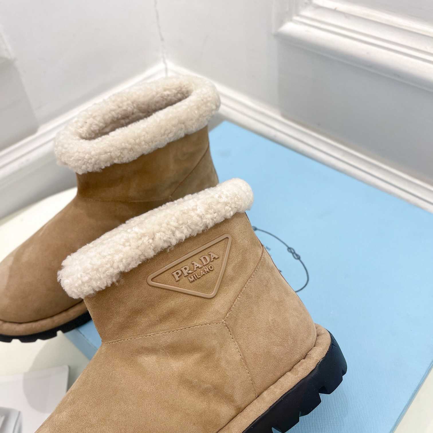 Prada Shearling Booties - DesignerGu