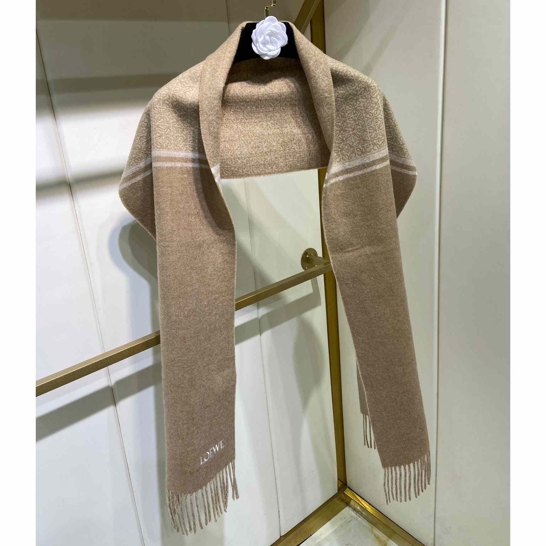 Loewe Scarf In Wool And Cashmere - DesignerGu