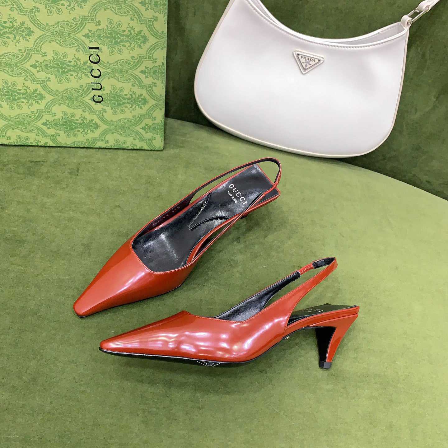 Gucci Women's Slingback Pump - DesignerGu