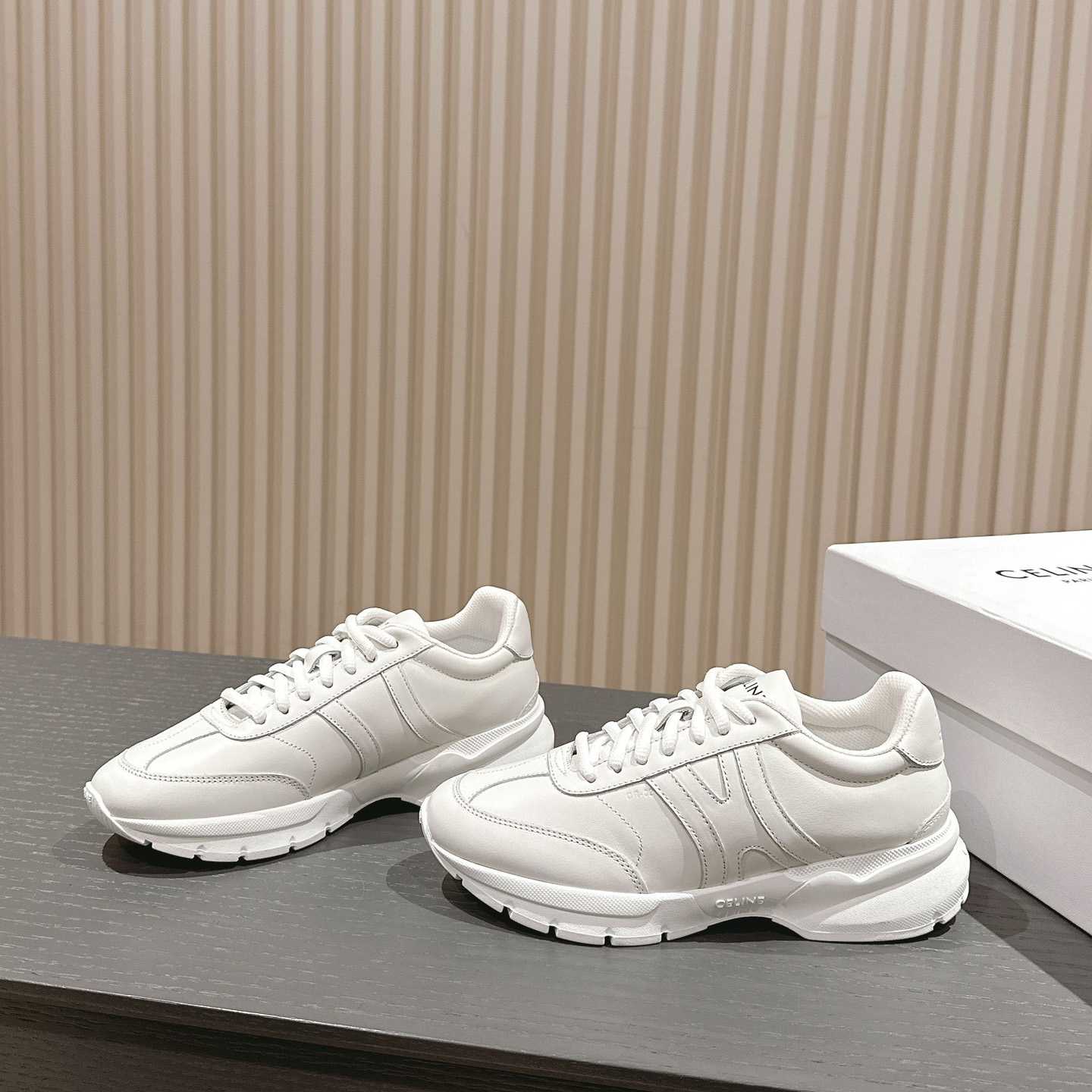 Celine Runner CR-01 Low Lace-up Sneaker In Calfskin - DesignerGu