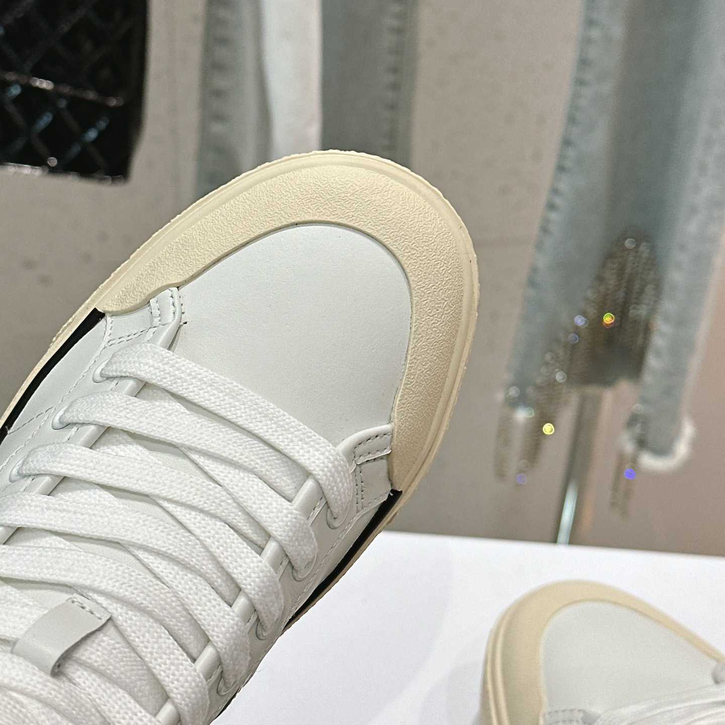 Celine AS-02 Mid Low Lace-up Celine Alan Sneakers With Triomphe Patch In Calfskin - DesignerGu