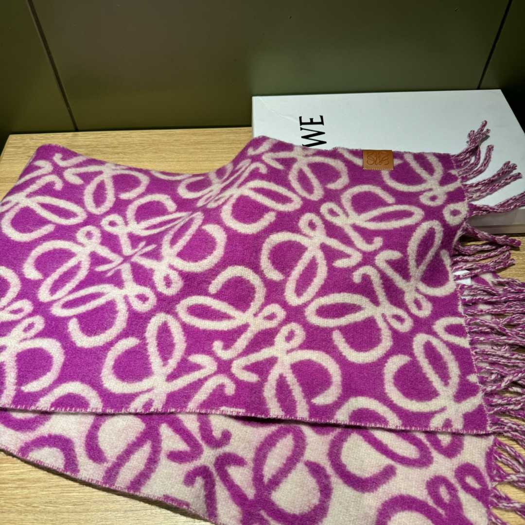 Loewe Anagram Scarf In Alpaca And Wool - DesignerGu