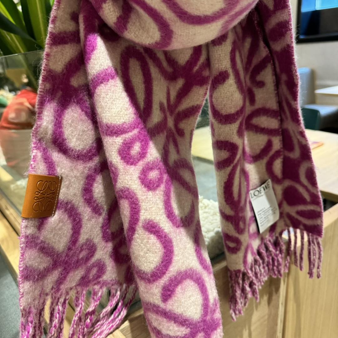 Loewe Anagram Scarf In Alpaca And Wool - DesignerGu